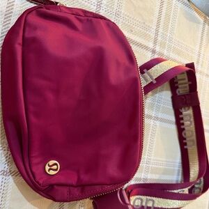 lululemon athletica Wine Red Crossbody Bag
